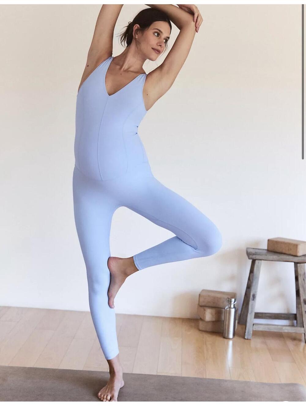 Free People Movement X Hatch Never Better Onesie In Periwinkle - Women's M NWT